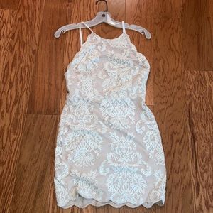 Xenia Boutique dress, size 6, beige